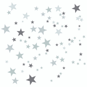 Šedé nástěnné samolepky Art For Kids Constellation
