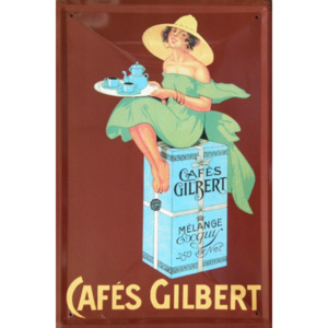 Plechová cedule Cafés Gilbert