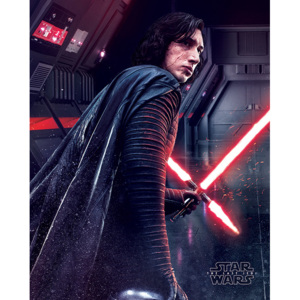 Plakát, Obraz - Star Wars: Poslední z Jediů - Kylo Ren Rage, (40 x 50 cm)