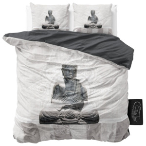 Povlečení z mikroperkálu Sleeptime Buddha Love, 240 x 220 cm