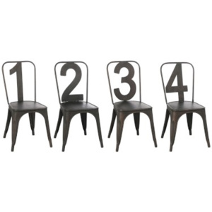 Set plechových židlí TOLIX1234