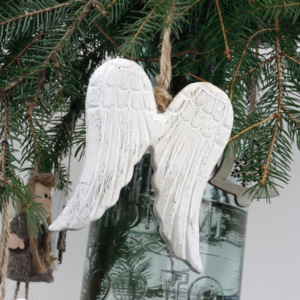 Ozdoba na stromeček andělská křídla 13cm