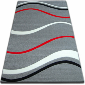 Kusový koberec FOCUS Tide šedo-červený 60x100