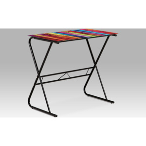 Artium PC stolek | kovová konstrukce | barevná vrchní deska