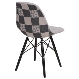 Design2 Židle P016V Pattern šedá-patch/černá