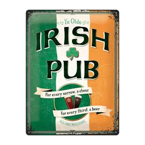 Plechová cedule Irish pub