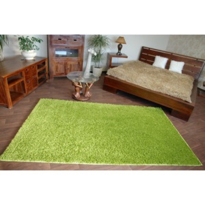 Kusový koberec SHAGGY – zelený