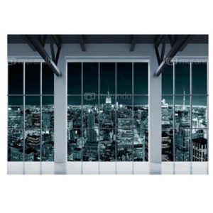 Fototapeta New York za okny (450x315 cm) - Murando DeLuxe