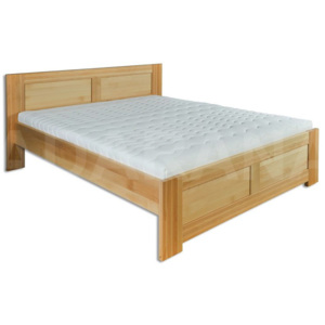Dřevěná manželská postel - buk 120 cm