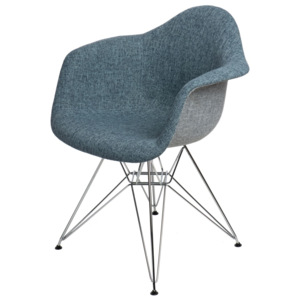 Design2 Židle P018 DAR Duo modrá - šedá