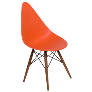 Design2 Židle Rush DSW oranžová/tmavá