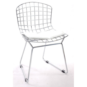 Design2 Židle dětská Harry Junior bílý polštář