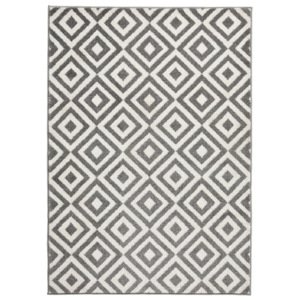 Šedobílý koberec Think Rugs Matrix, 120 x 170 cm
