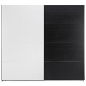MODERN LIVING Skříň S Posuvnými Dveřmi Chester barvy dubu, bílá, černá 225/206,4/65 cm