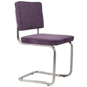 Židle Ridge Kink Rib purple Zuiver 1100062