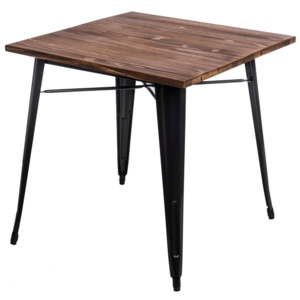 Design2 Stůl Paris Wood černý sosna