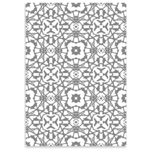 FLOORART Vinylový koberec Floral Gris, 100x150 cm