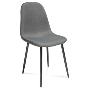 Jídelní židle SIMON, šedá/černá ATR home living SIMON00022
