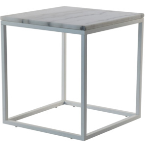 Mramorový konferenční stolek s šedou konstrukcí RGE Accent, šířka 55 cm