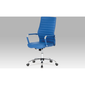 Artium Kancelářská židle | koženka | chrom | houpací mechanismus Barva: modrá