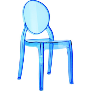 Design2 Židle Mia modrá transp