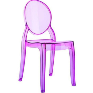 Design2 Židle Baby Mia růžová transparent