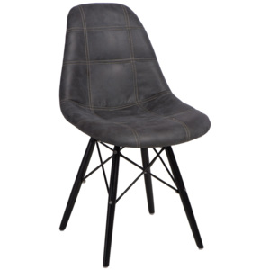 Design2 Židle P016V Pico grafitová/černá