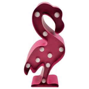 Design2 Lampička dekorační Flamingo růžová