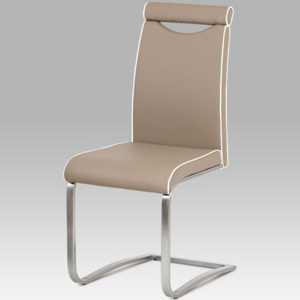Jídelní židle HC-998 CAP koženka cappuccino - Autronic
