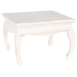 Servírovací stolek bílý 34x34x28cm