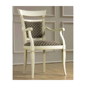 Jídelní židle Treviso krémová s opěrkami