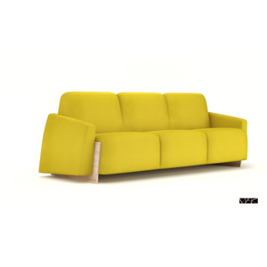 Design2 Pohovka Bao 225 cm žlutá