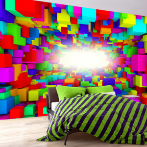 Bimago Fototapeta - Light In Color Geometry 100x70 cm