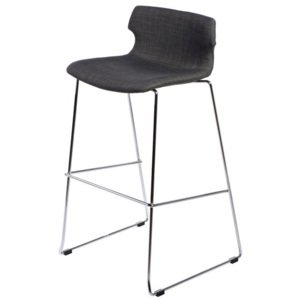 Design2 Barová židle Techno čalouněná antracitová
