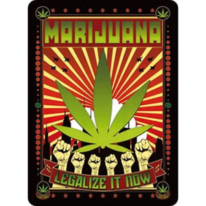 Plechová cedule Marijuana