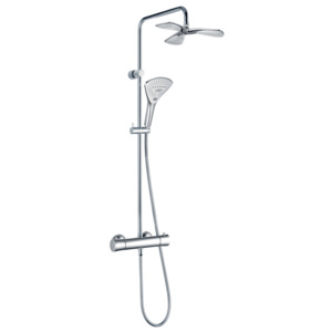 Kludi Fizz - Dual Shower System, termostatická sprchová souprava, chrom 6709605-00