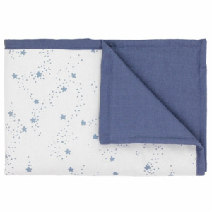 Modro-bílá dětská deka s modrými hvězdičkami Art For Kids Stars, 70 x 100 cm