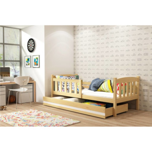 Dětská postel v dekoru borovice 90x200 F1176