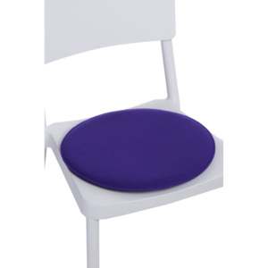 Design2 Polštář na židle kulatý fialový