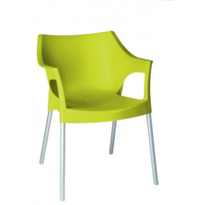 Design2 Židle Pole zelená světlá