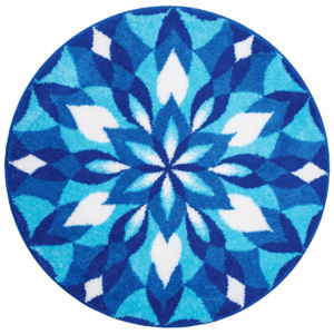 GRUND Mandala předložka KŘÍDLA RADOSTI modrá kruh 100 cm