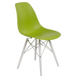 Design2 Židle P016V PP zelená/bílá