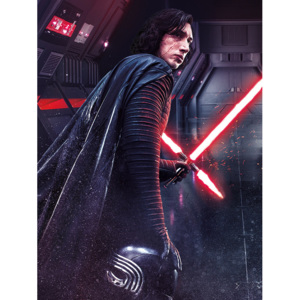Obraz na plátně Star Wars: Poslední z Jediů - Kylo Ren Rage, (60 x 80 cm)