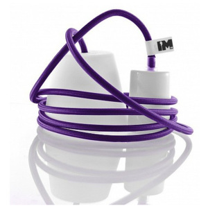 Silikon 1-závěsná žárovka, violet/white IMINDESIGN