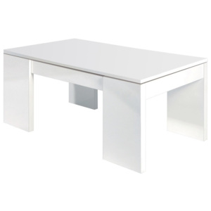 Bílý konferenční stolek s úložným prostorem 13Casa Granada
