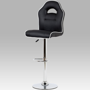 Barová židle AUB-606 BK koženka černá - Autronic