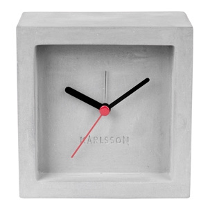 Stolní hodiny Corky, 10x10 cm, beton