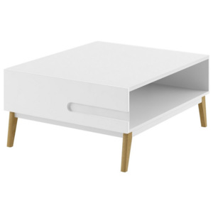 Jednoduchý bílý konferenční stolek Marina 11