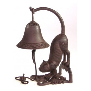 Litonový zvonek stolní Kočka 48836714