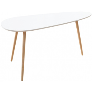 Inviro Konferenční stolek HEMO 115 cm bílá/borovice